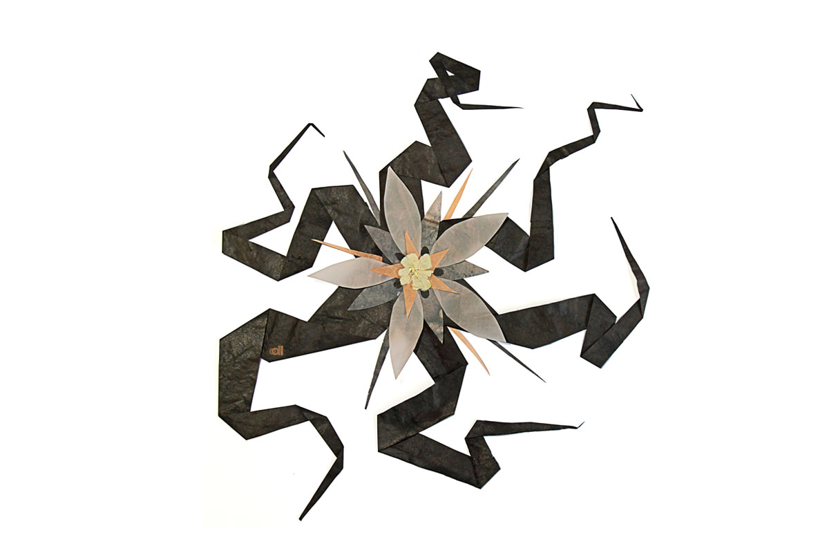 گل کاغذی - نمونه کار الهه خلج‌زاده